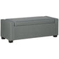 Flip Top Storage Bench Ottoman - Light Grey