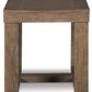 Cariton - Square End Table - Gray