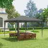 10x10ft Party Tent Portable Gazebo, Folding Garden Canopy Event Shelter Outdoor Sunshade Grey