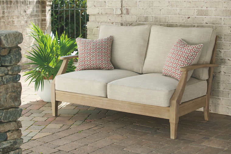 Clare View - Beige - Loveseat w/Cushion - Forward Furniture