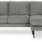 Hazela - Charcoal - Sofa Chaise