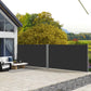 236" x 63" Outdoor Privacy Wall, Double Retractable Side Awning, Patio Screen for Garden, Balcony, Backyard, Black