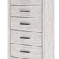 Cayboni - Whitewash - Five Drawer Chest