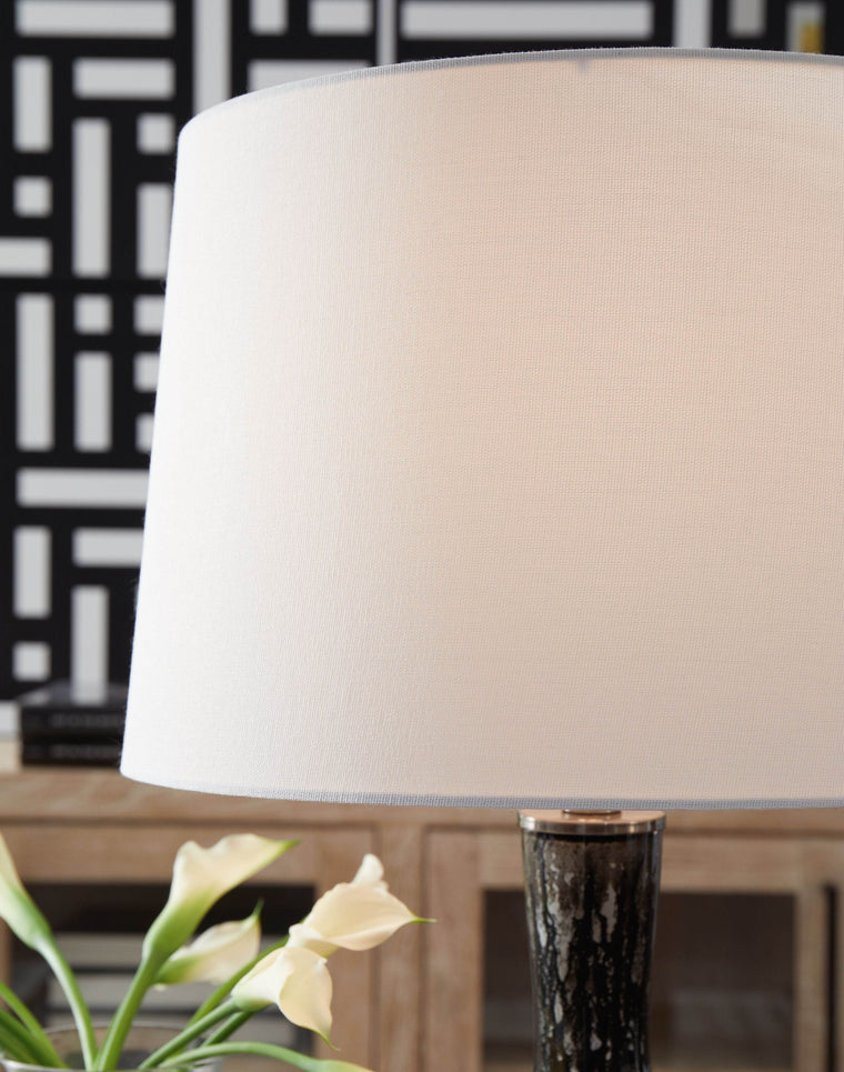 Tenslow - Antique Black - Glass Table Lamp - Forward Furniture