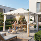10' x 12' Patio Gazebo, UPF50+ Double Roof Outdoor Gazebo Canopy Shelter with Netting for Backyard, Patio, Cream White