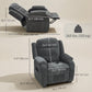 Power Massage Recliner with 2 Memory Positions - Dark Grey