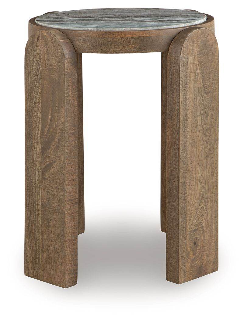 Gavrilley - Gray / White / Brown - Accent Table - Forward Furniture
