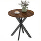 29" Round Dining Table with Steel Legs - Walnut
