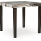 Jeshina - Dark Brown / Beige - Square Dining Room Counter Table