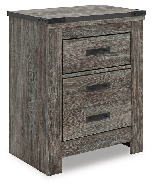 Frandern - Gray - Two Drawer Night Stand - Forward Furniture