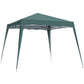 8' x 8' Pop Up Canopy, Outdoor Foldable Tent, Portable Canopy Tent with Carrying Bag for Camping, Party, Picnic, Green
