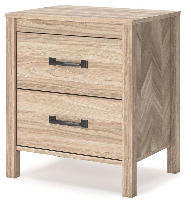 Battelle - Tan - Two Drawer Night Stand - Forward Furniture