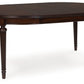 Lavinton - 8 Pc. - Dining Room Extension Table, 6 Side Chairs, Server - Brown