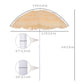 6FT Beach Umbrella Tilt Sunshade Height Adjustable Outdoor Market Patio Yard Crank Deck Sun Shade, Wheat