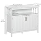 Sideboard Buffet Cabinet with 2 Doors - White