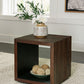 Hensington - Brown / Black - Square End Table