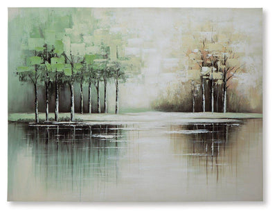 Garlenridge - Green / Tan / White - Wall Art - Forward Furniture