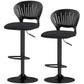 Swivel Counter Height Bar Stools Set of 2 - Black