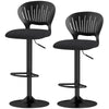 Swivel Counter Height Bar Stools Set of 2 - Black
