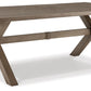 Beach Front - Beige - Rect Dining Table W/Umb Opt