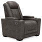 Hyllmont - Gray - Pwr Recliner/Adj Headrest