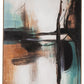 Brunonia - Teal / Orange / Black - Wall Art