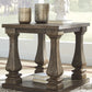 Johnelle - Gray - Rectangular End Table