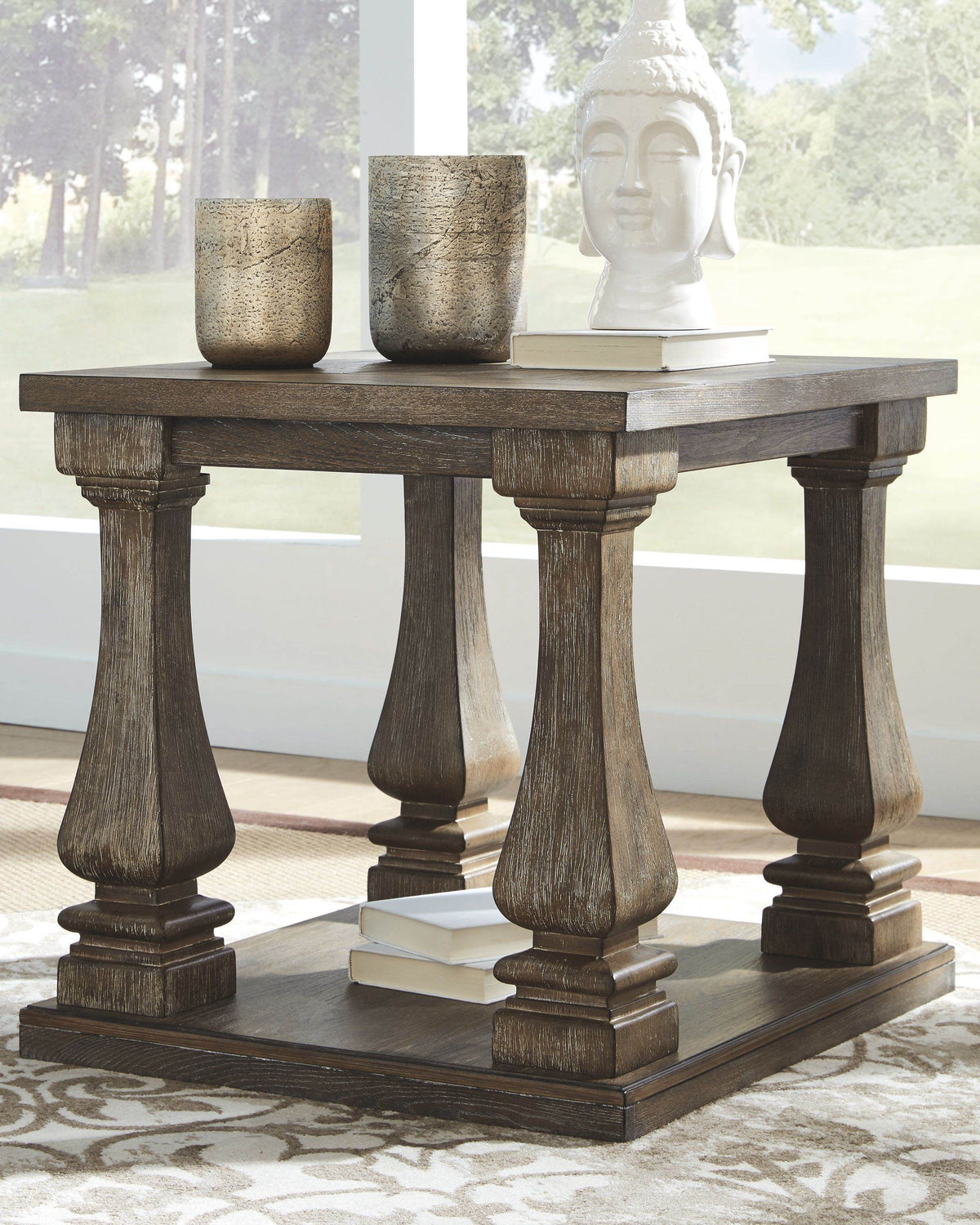 Johnelle - Gray - Rectangular End Table - Forward Furniture