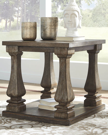 Johnelle - Gray - Rectangular End Table - Forward Furniture
