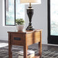 Breegin - Brown - Chair Side End Table - 1 Drawer