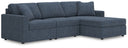3 Pc. Sectional With Raf Corner Chaise