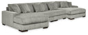 4 Pc. Double Chaise Sectional