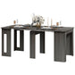 23.6"-70.9" Extendable Dining Table for 6-8 People, Space-Saving Rectangular Kitchen Table for Small Spaces, Dining Room, Kitchen, Living Room, Grey