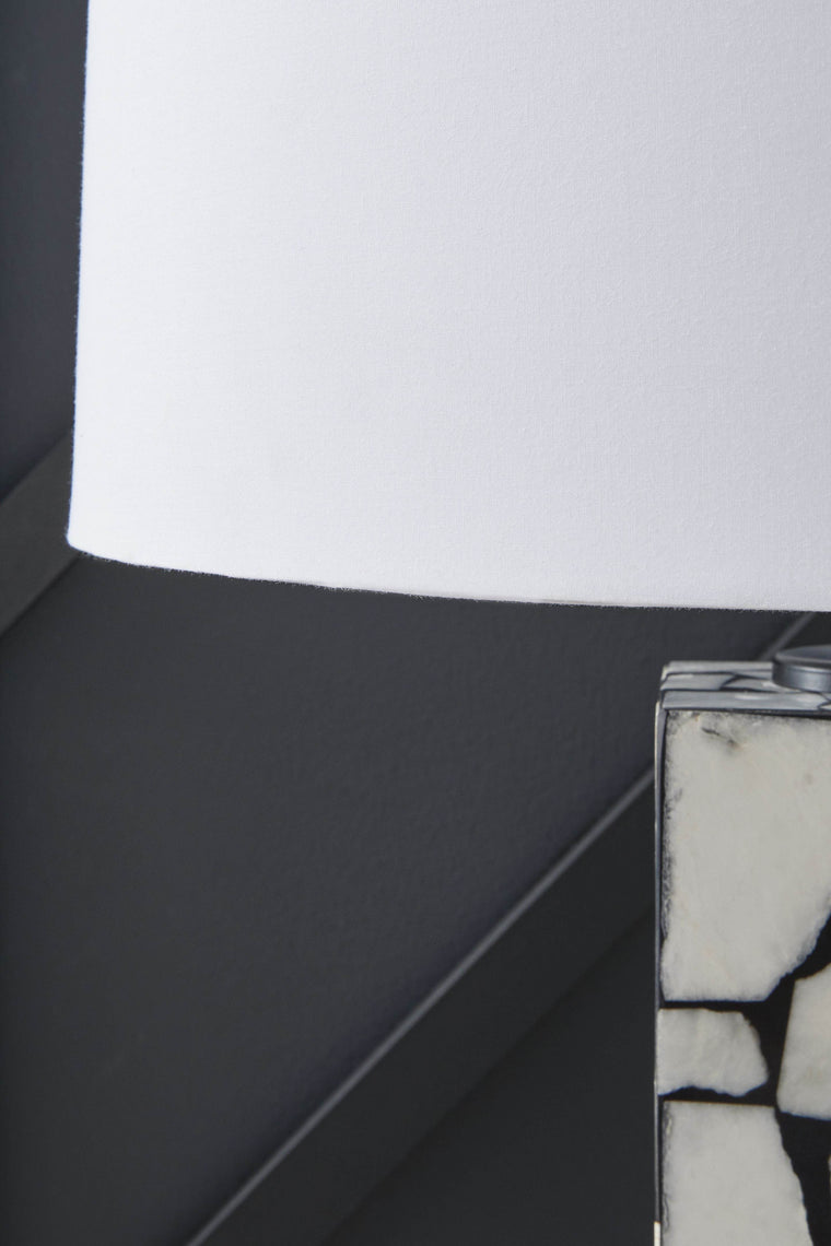 Macaria - White / Black - Marble Table Lamp - Forward Furniture