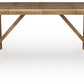 Ridgester - Rectangular Dining Room Extension Table - Light Brown