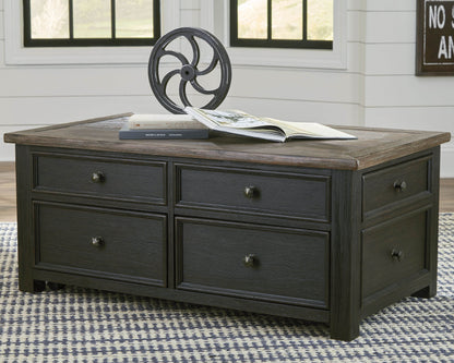 Tyler Creek - Grayish Brown / Black - Lift Top Cocktail Table - Forward Furniture