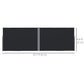 Retractable Double Side Awning, 79"x236" Patio Privacy Screen, UV Resistant, Waterproof Wind Screen, Black