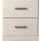 Stelsie - White - Two Drawer Night Stand