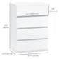 4 Drawer Chest Storage Cupboard Freestanding Drawer Unit, White