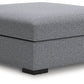 Bealton - Salt And Pepper - Oversized Accent Ottoman