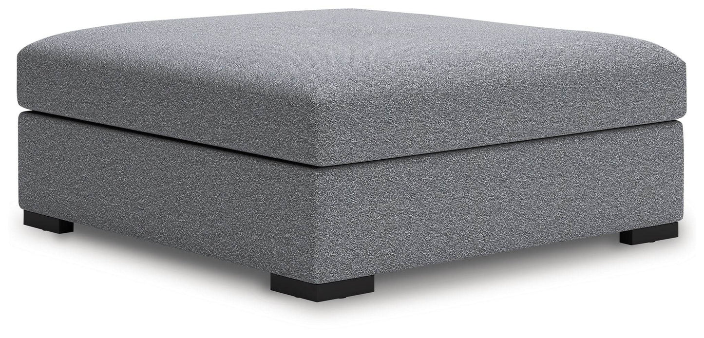 Bealton - Salt And Pepper - Oversized Accent Ottoman