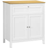 Sideboard Buffet Cabinet with Drawer and Doors - White
