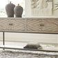 Roanley - Distressed White - Console Sofa Table