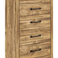 Maystonna - Five Drawer Chest - Brown