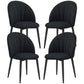 Upholstered Dining Chairs Set of 4 - Black