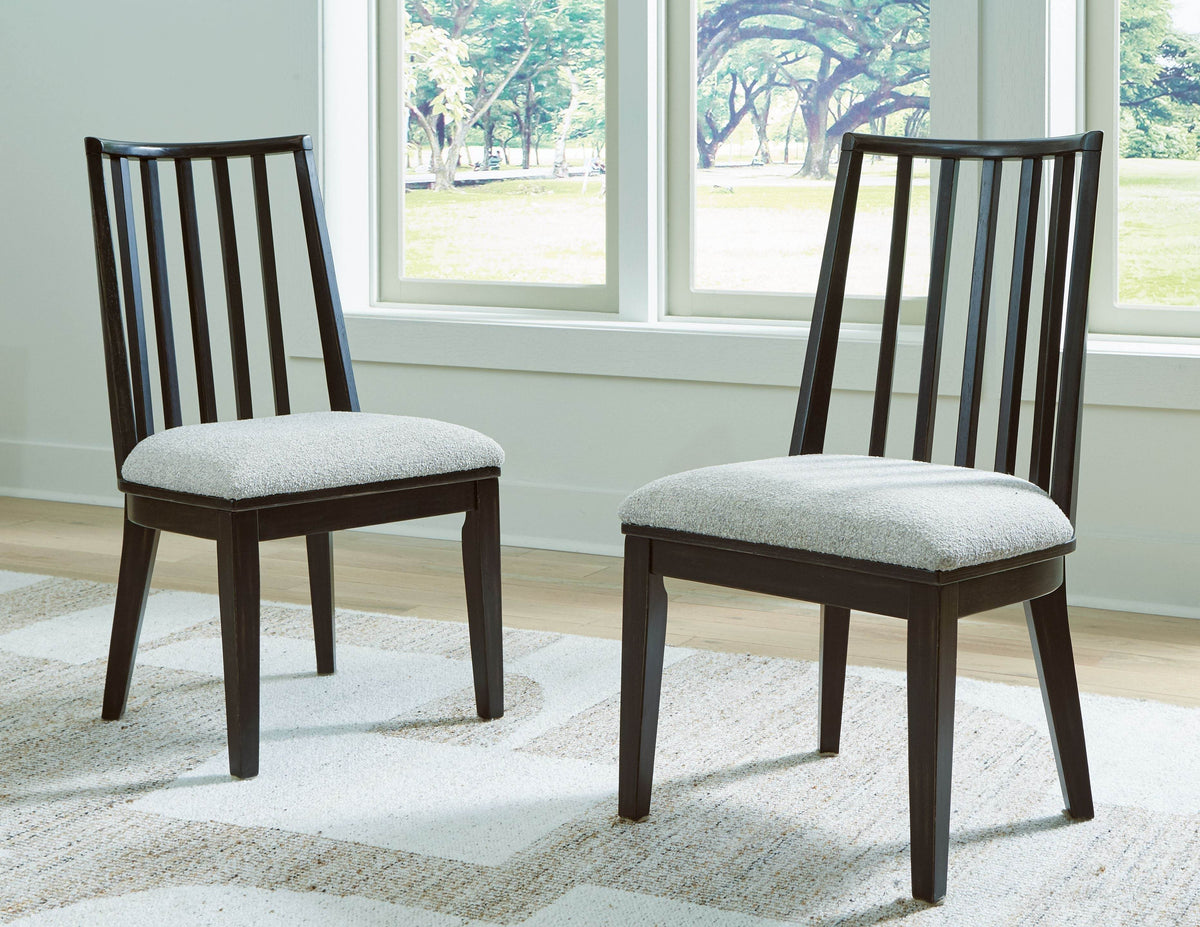 Galliden - Black - Dining Upholstered Side Chair (Set of 2) - Forward Furniture