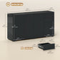 Coffee Bar Cabinet with Push-Open Doors - Black