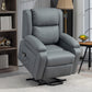 Lift Chair for Seniors, PU Leather Upholstered Electric Recliner Chair with Remote, Side Pockets, Quick Assembly, Grey