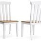 Ashbryn - White / Natural - Dining Room Side Chair (Set of 2)