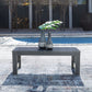 Amora - Charcoal Gray - Rectangular Cocktail Table